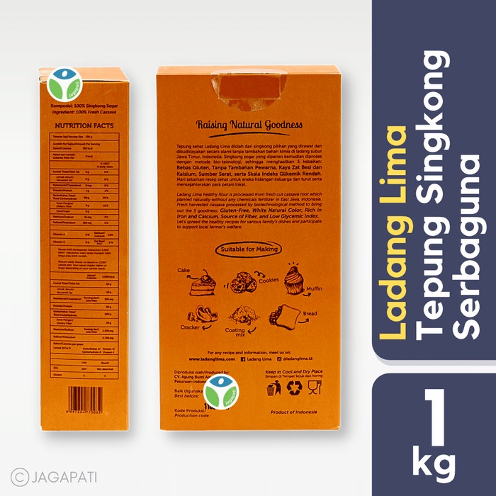 

pakai-siap-tepung-bumbu-tepung- ladang lima - all purpose flour - tepung serbaguna - 1kg -tepung-