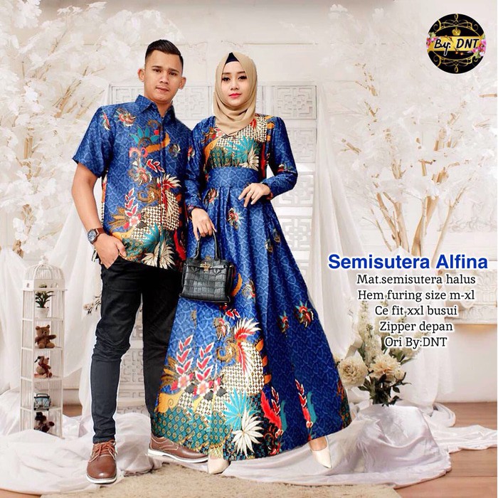 Super Murah Batik Couple - Sarimbit Semi Sutera Alfina Terbatas