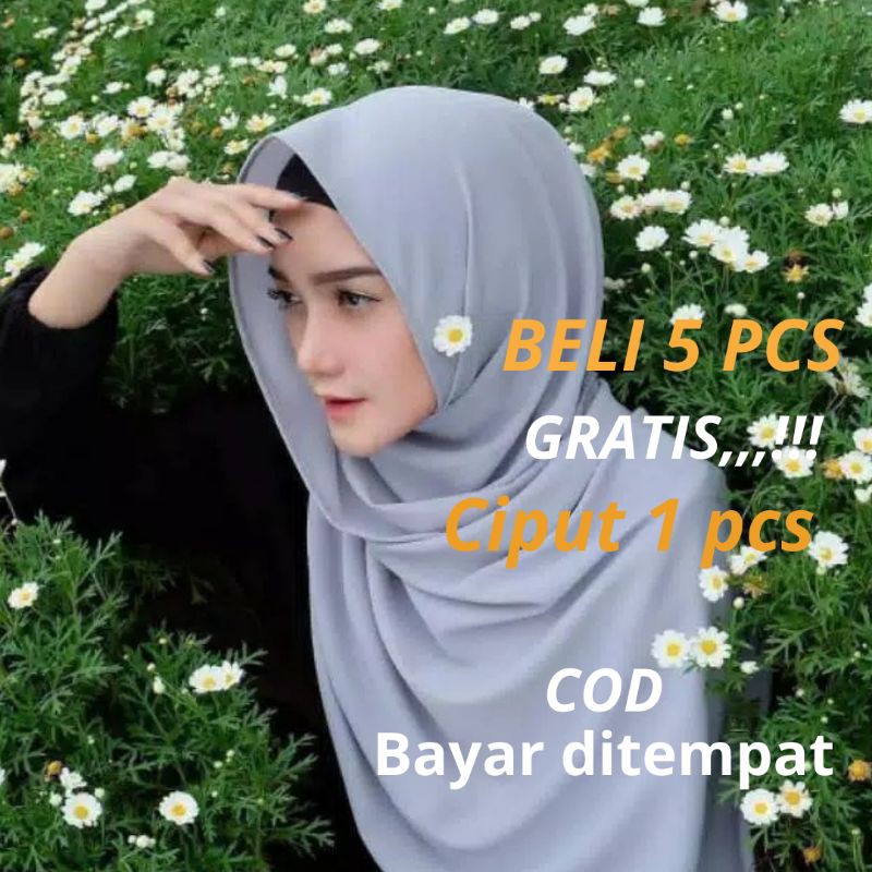 Pasmina Diamond Ceruty 180x75 Pashmina Panjang sabyan Basic Non Instan hijab Terlaris