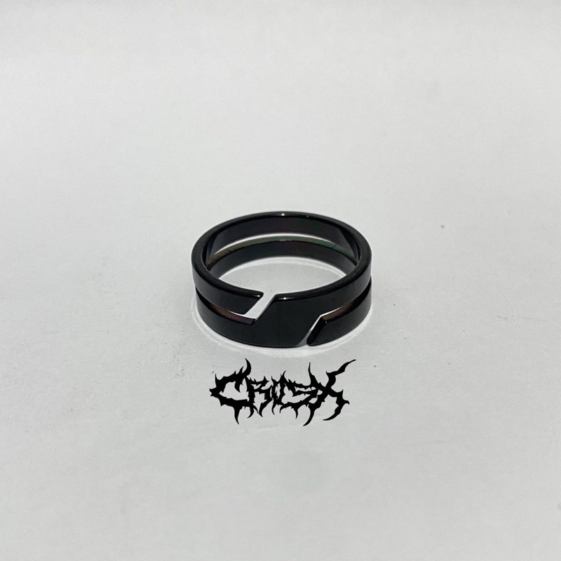 ZELTA RING / Z RING / CINCIN HITAM SILVER / COUPLE RING CINCIN COUPLE KOREAN STYLE RING CINCIN STYLE KOREA CINCIN AESTHETIC RING CINCIN TITANIUM CINCIN STAINLESS STEEL CINCIN PRIA CINCIN WANITA HIP HOP PUNK RETRO VINTAGE METAL RING