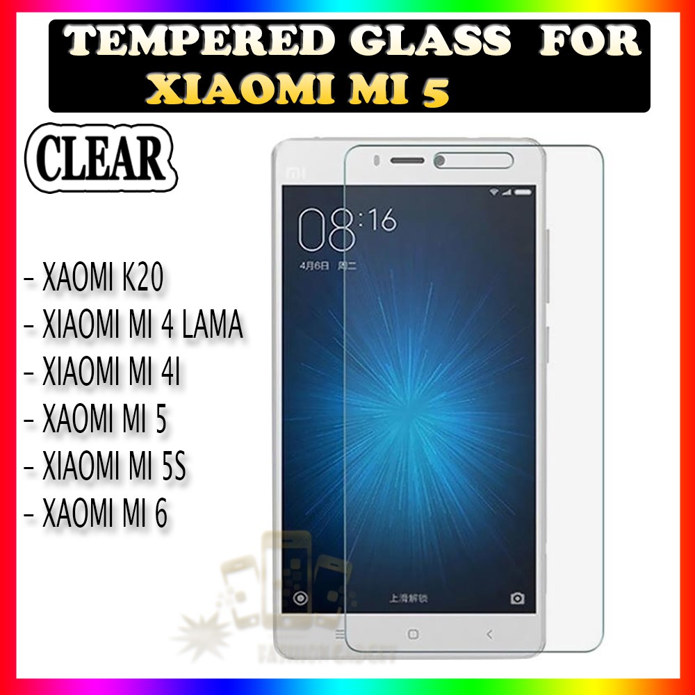 TEMPER GLASS XIAOMI K20 / XIAOMI MI 4 LAMA / XIOAMI MI 4I / XIOAMI MI 4S / XIOAMI MI 5 / XIAOMI MI 5S/ ANTI GORES KACA TEMPER GLASS