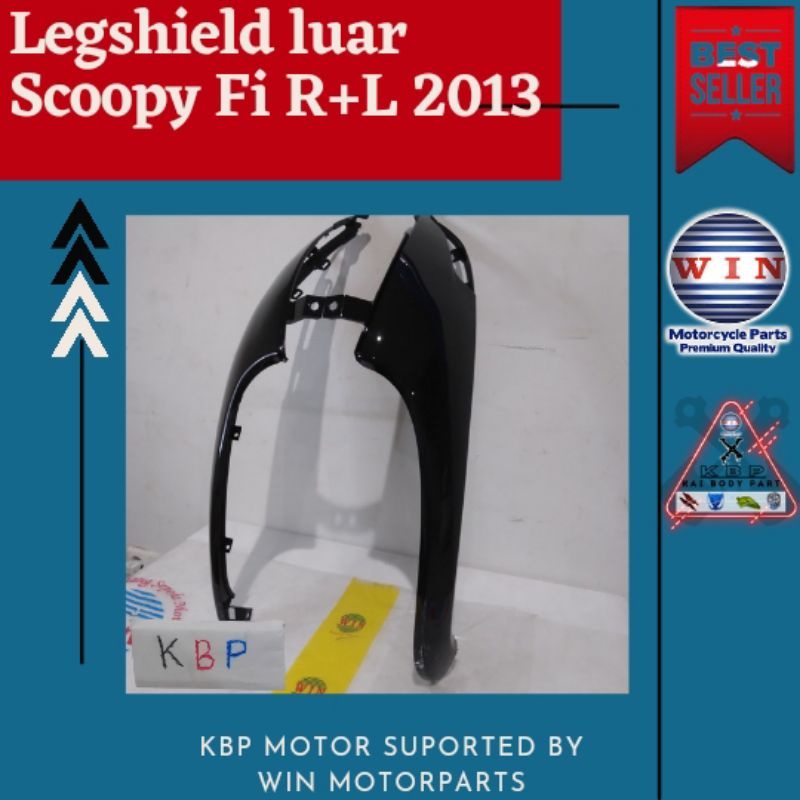 List cover body halus depan set kanan kiri Scoopy Fi injek 2013 2014 2015 | Legshield luar Scoopy Fi