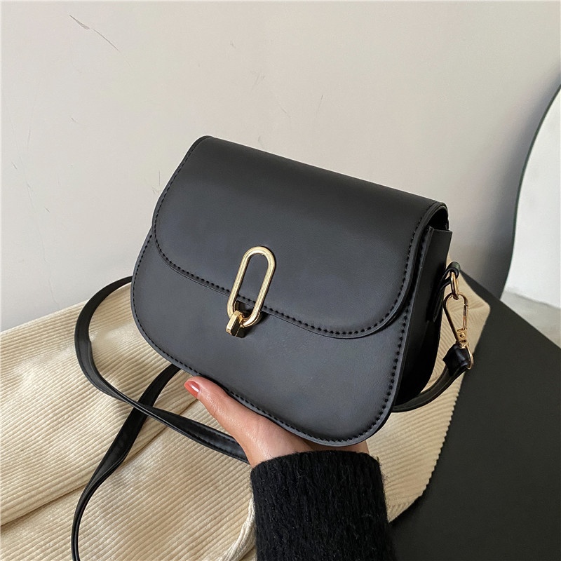 Tas Selempang Wanita Kulit Gaya Korea/Sling Bag Wanita Import Korea/Tas Selempang Kulit Simple Korea