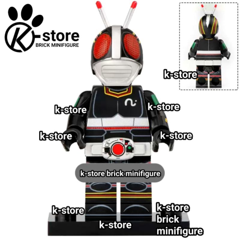 brick kamen rider masked rider black minifigure