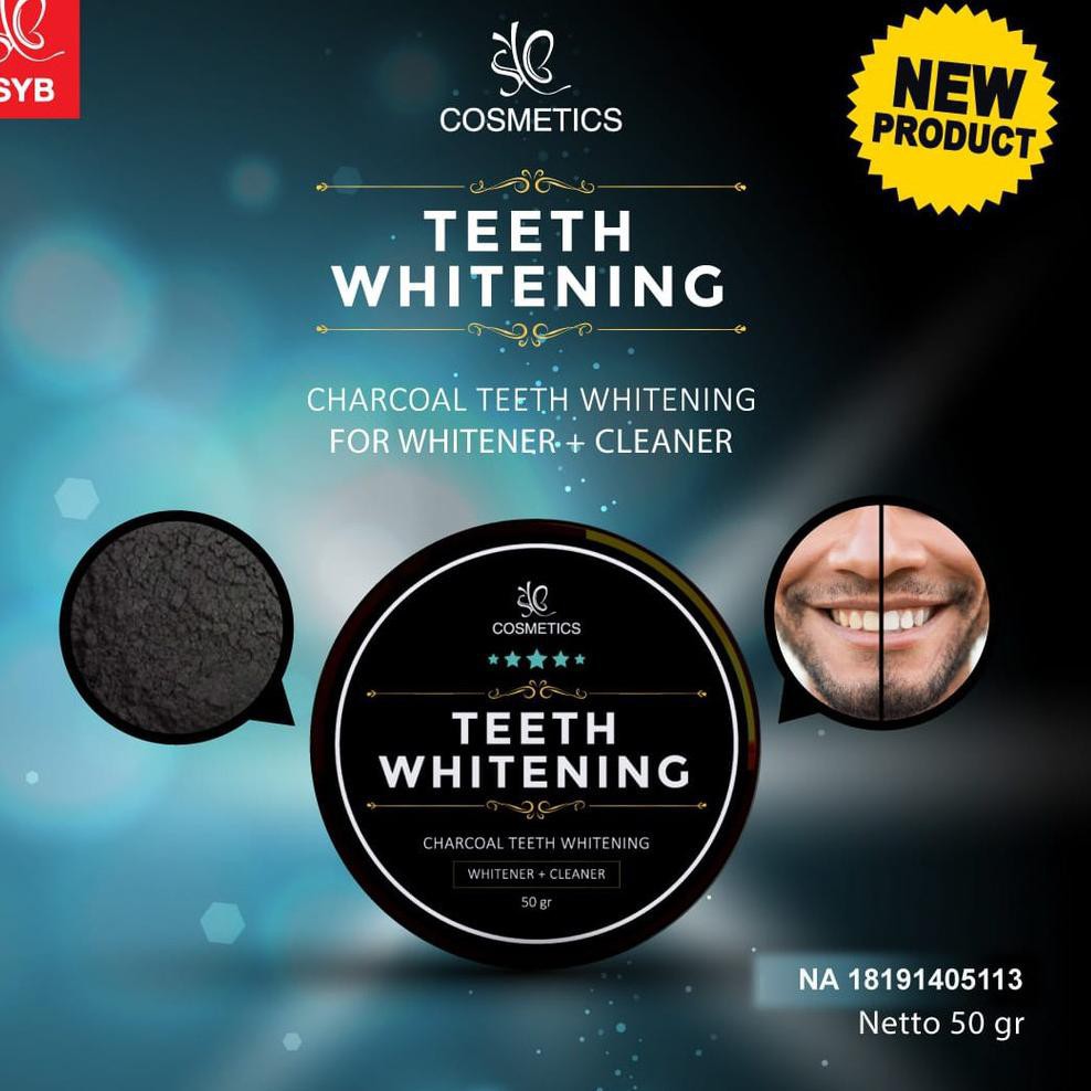 SYB Charcoal Teeth Whitening GIRLSNEED77 Pemutih Gigi Alami