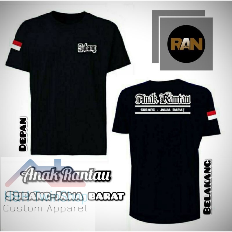 [COD] Baju T-shirt Kaos Anak Rantau Subang Jawa Barat l kaos urang sunda H&H TwinShop