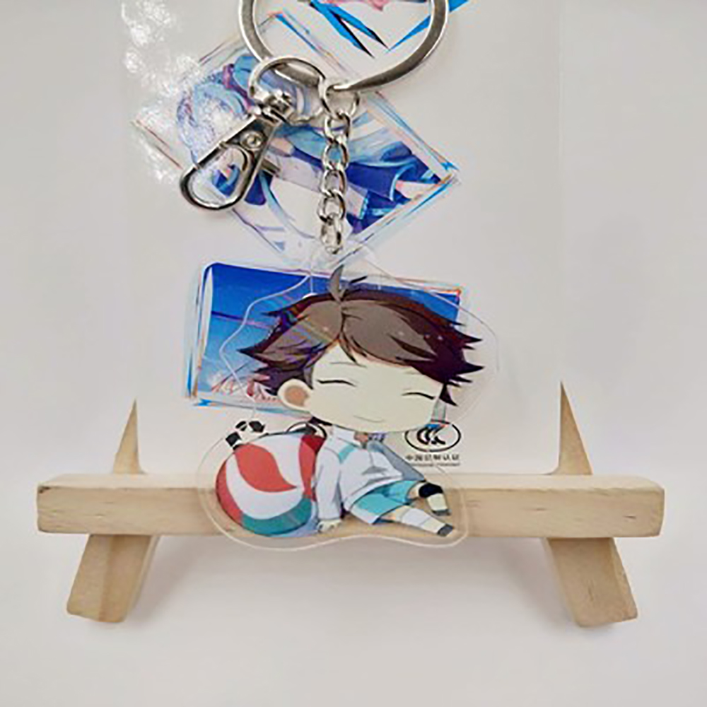 Anime Haikyuu Kageyama Hinata Kenma Kozume Acrylic Figure Keychain Decor Bag Pendant Collection Model Toys for Kids Gift