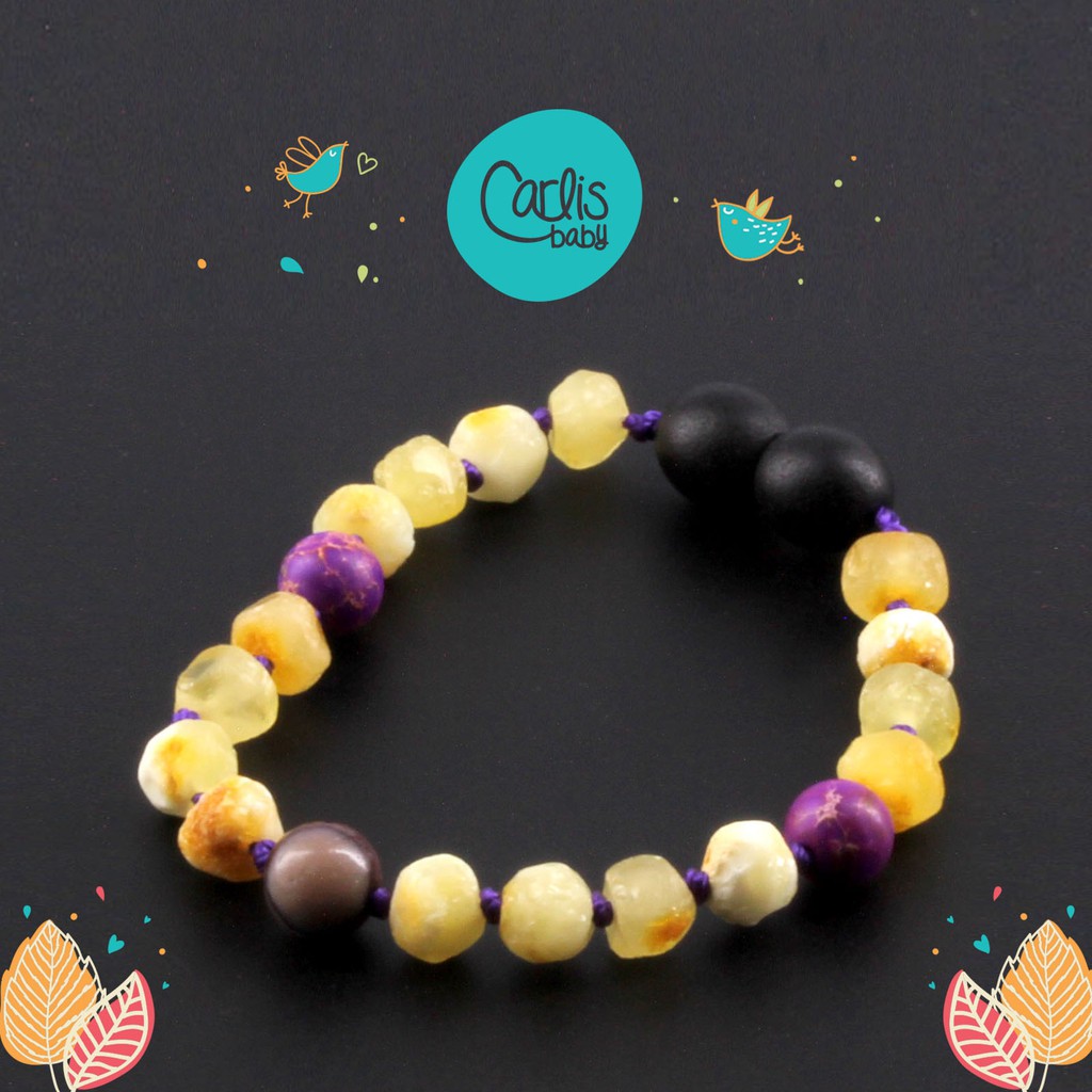 AGL33 Gelang Amber Tumbuh Gigi Bayi By Carlis Baby