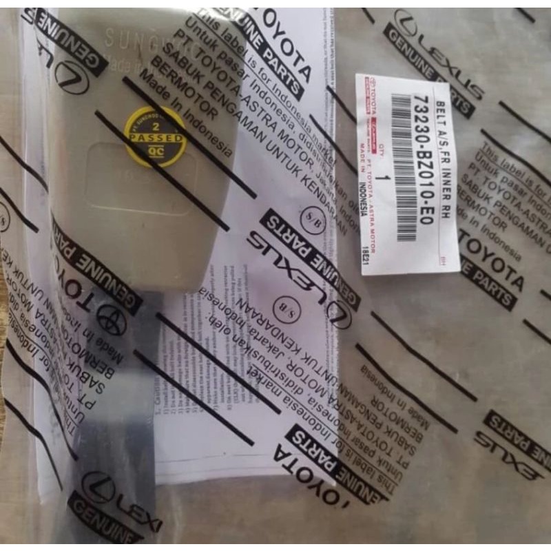 Colokan Safety Belt Sabuk Pengaman Avanza Xenia Luxio Granmax Grandmax Gran Max Original Ori Asli