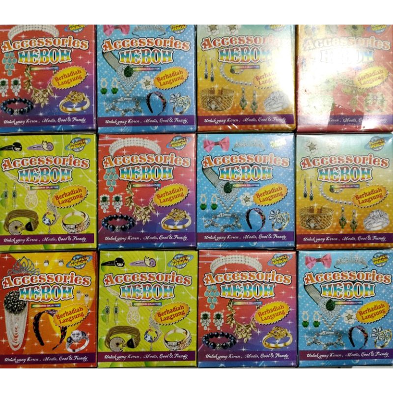 

aksesoris kotak macam2 hadiah/ isi 20 box