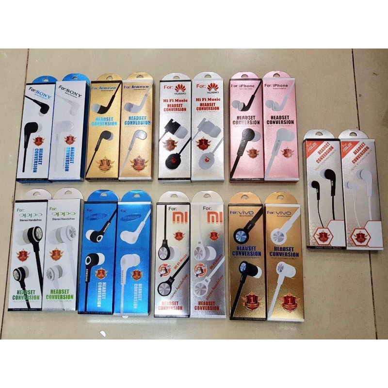 Vivo Headset Extra Bass Karet Wired Earphone