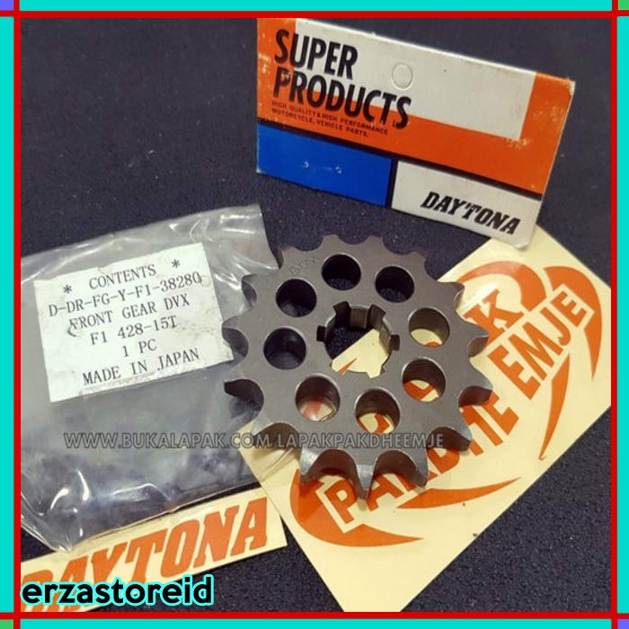 GER 428 15 GEAR DEPAN 428 15 RX KING FIZR JUPITER Z DAYTONA ORIGINAL LAPAK PAKDHE EMJE Elegan