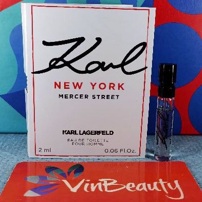 Vial Parfum OriginaL Karl Lagerfeld New York Mercer Street EDT Pour Homme 2 ml Murah