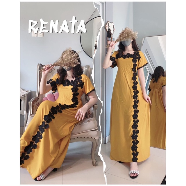 Daster Arab FAIRUZ RENATA Long Dress Rayon Super Busui nyaman