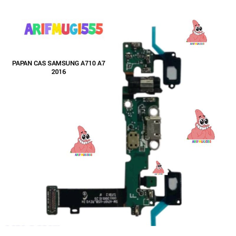 BOARD PAPAN CAS KONEKTOR CONEKTOR CHARGER SAMSUNG GALAXY A7 A710 2016 ORIGINAL