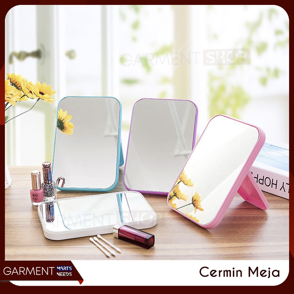 Kaca Cermin Rias Make Up Meja Lipat Persegi Duduk Bagus Kaca Cermin Rias Make Up Meja Lipat Persegi Duduk Bagus