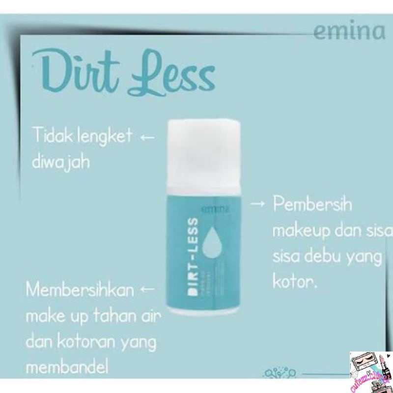 ☃Cutezz_Ching1☃Emina Dirt Less In Sight Make Up Remover 50ml