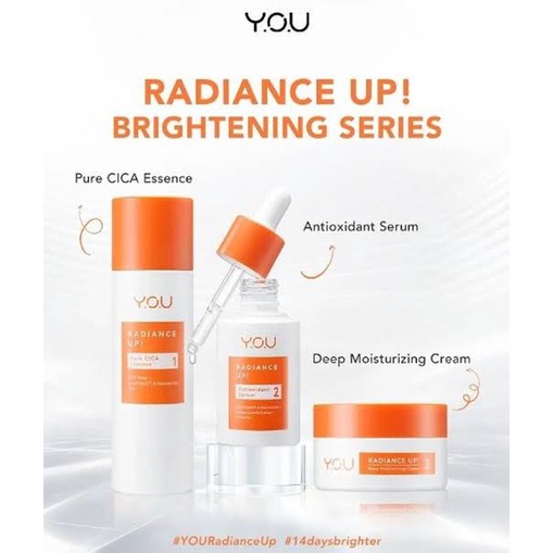 `ღ´ PHINKL `ღ´ Y.O.U Skincare Radiance Up!! Series premium memperbaiki skin barrier ala korea KPOP