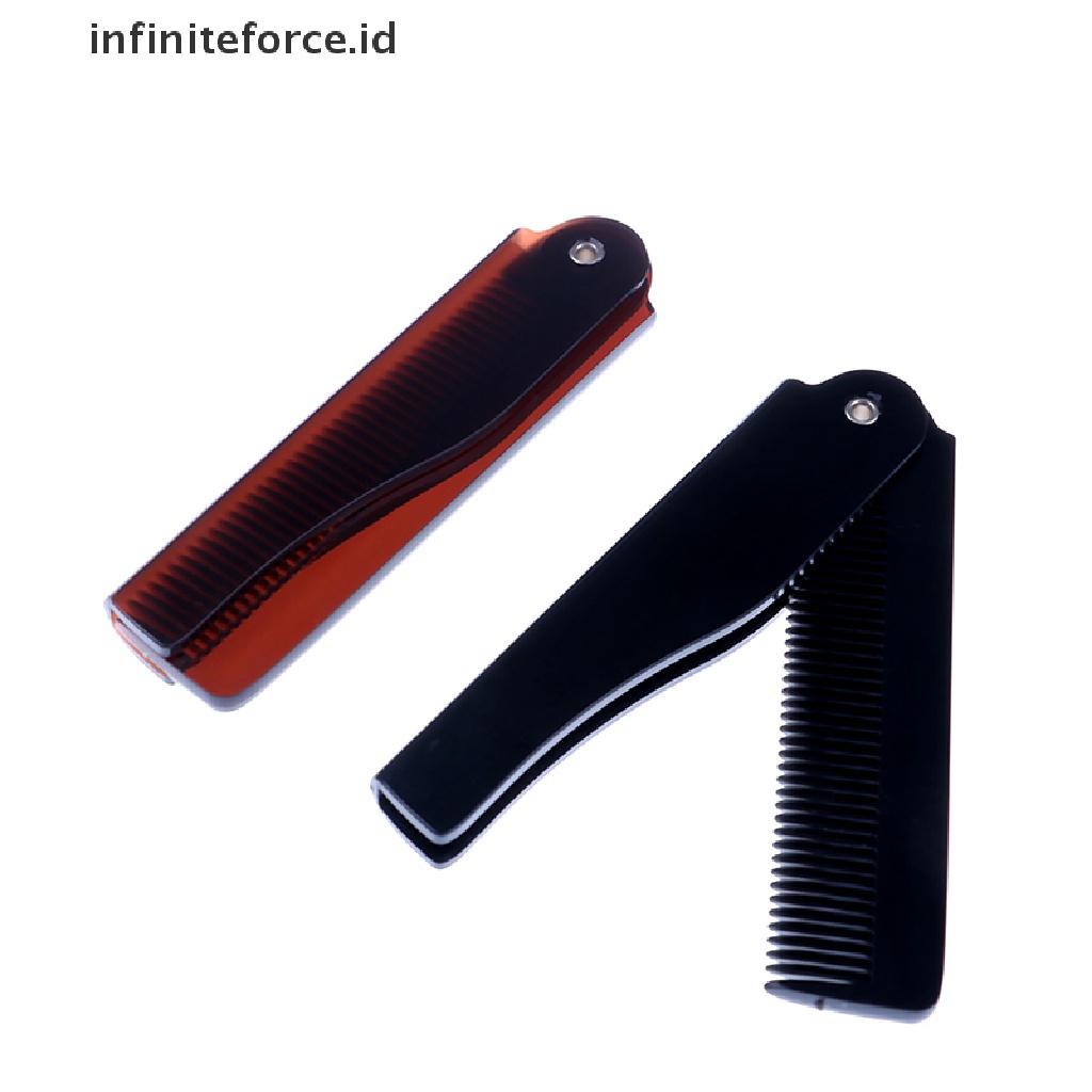 (Infiniteforce.Id) Sisir Jenggot / Kumis Lipat Untuk Pria / Wanita