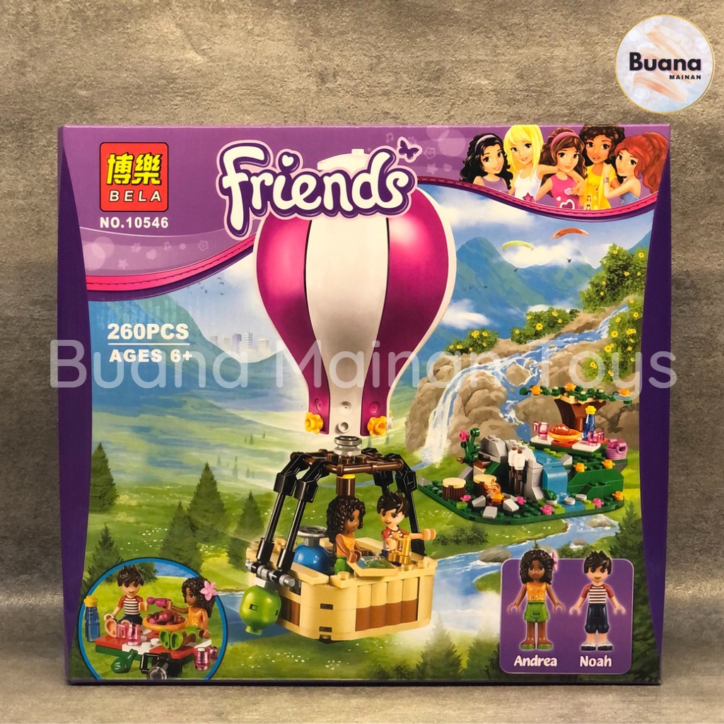 BRICKS BELA FRIENDS FIGURE BALON UDARA 10546 MAINAN EDUKASI ANAK CEWE CEWEK PEREMPUAN BRICK FUN BLOCKS BALOK