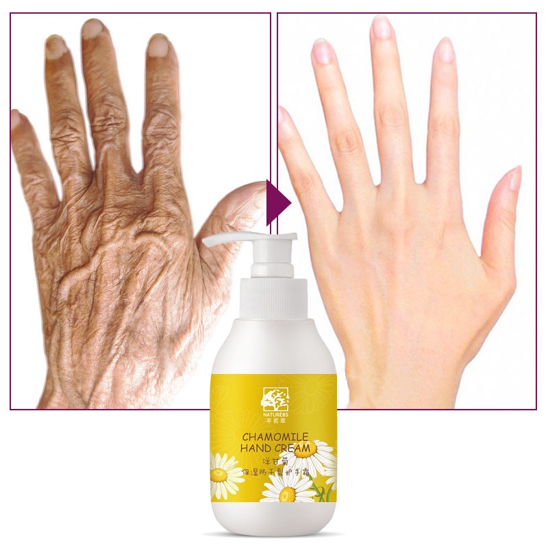 Hand Cream Pemutih dan Pelembab Krim Tangan 200g Kamomil Pelembab Tangan Anti-Wrinkle Foot Dry Peeling Care Lotion Tangan