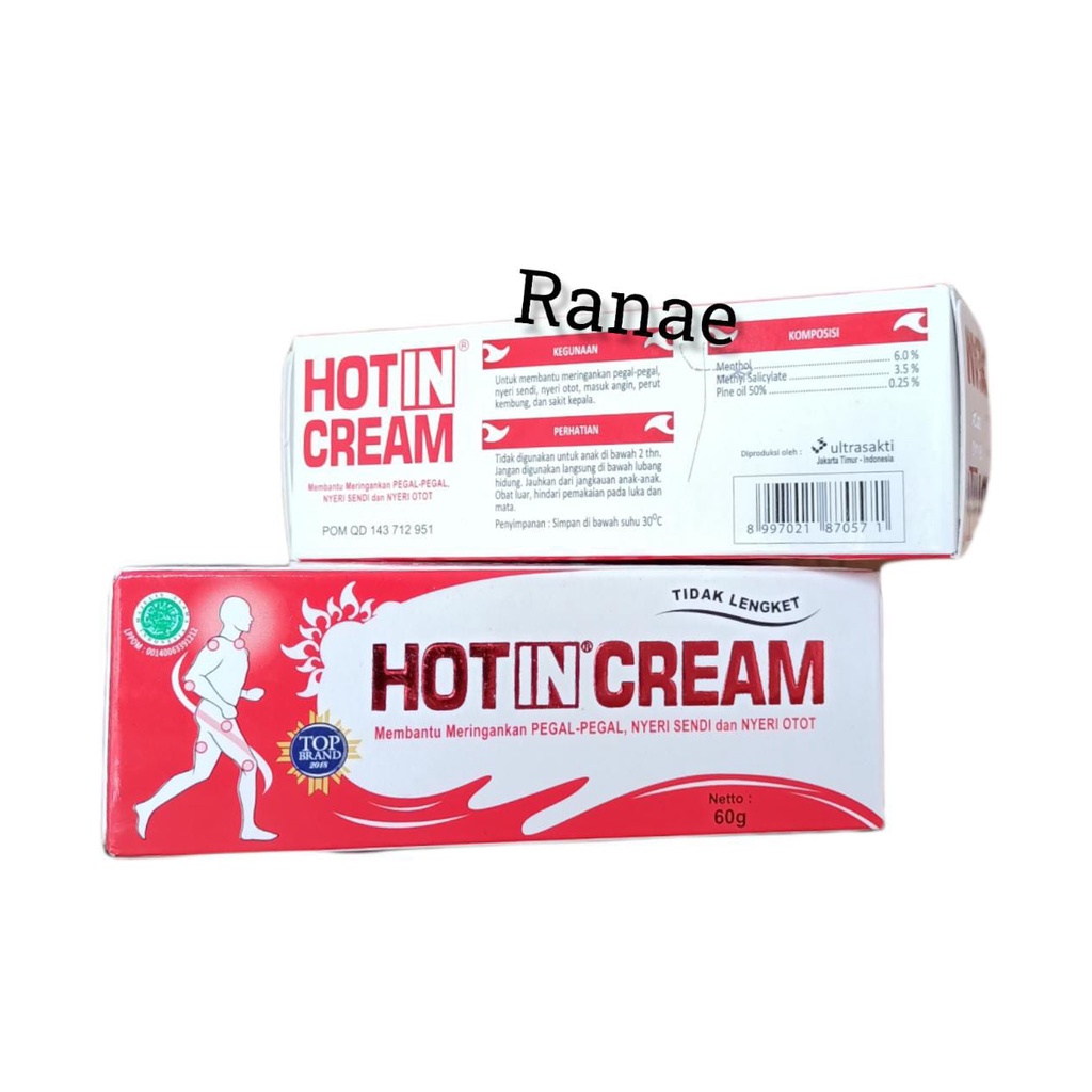 Hot In Cream Merah Putih 60gr Tube