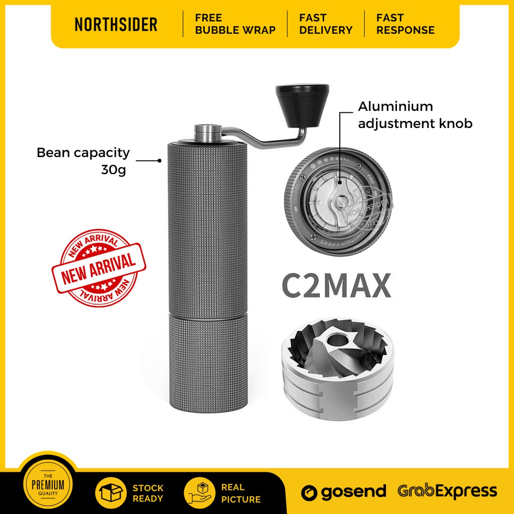 TIMEMORE CHESNUT C2 MAX COFFEE GRINDER BLACK - PENGGILNG BIJI KOPI