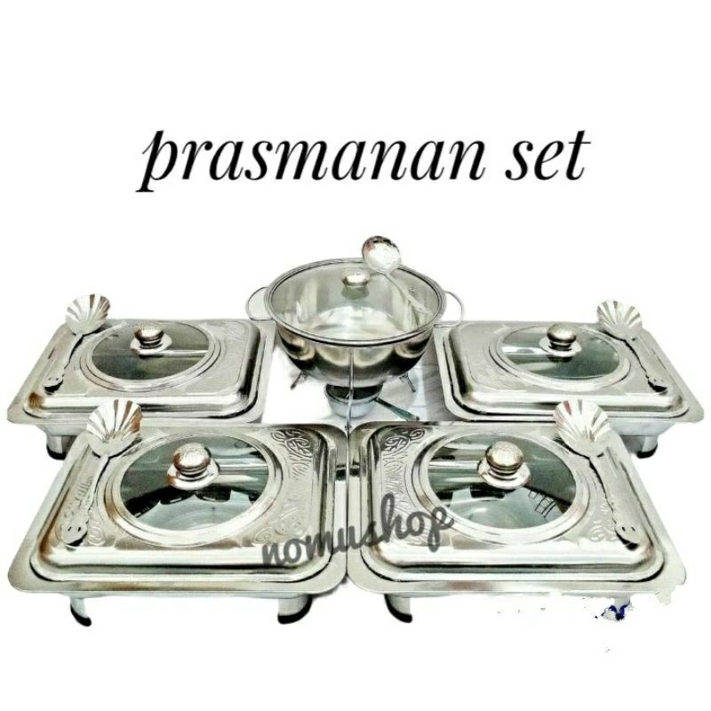 prasmanan set stainless steel anti karat wadah saji prasmanan hajatan stenlist tempat lauk