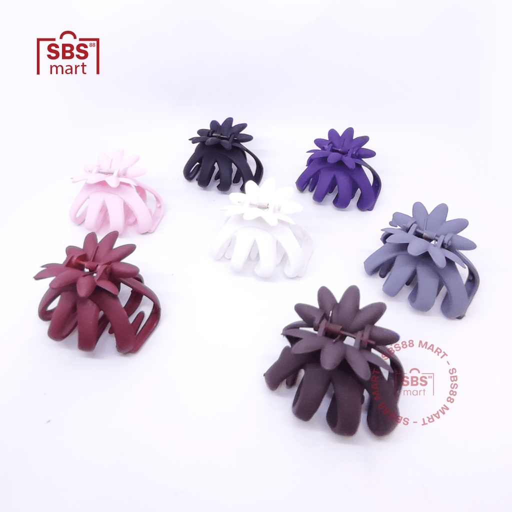 PREMIUM JEDAI DOFF JUMBO Cakar 4 dengan Kelopak - Jepit Rambut Korea - Forky Doff Hair Clip - RB Pineapple