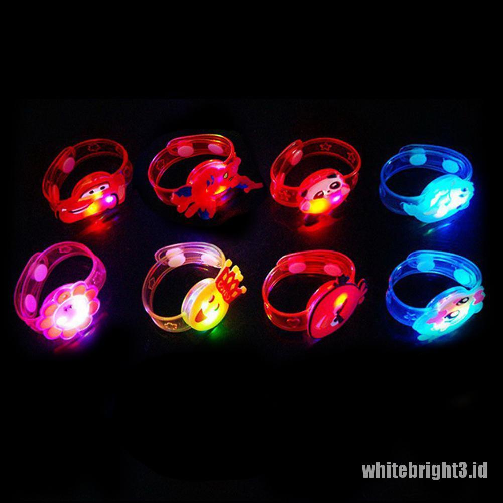 (white3) Jam Tangan Digital Dengan Senter LED Untuk Anak-Anak