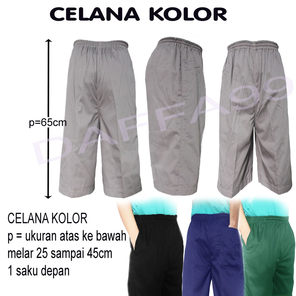 Celana kolor pria  /  Celana komprang pak tani