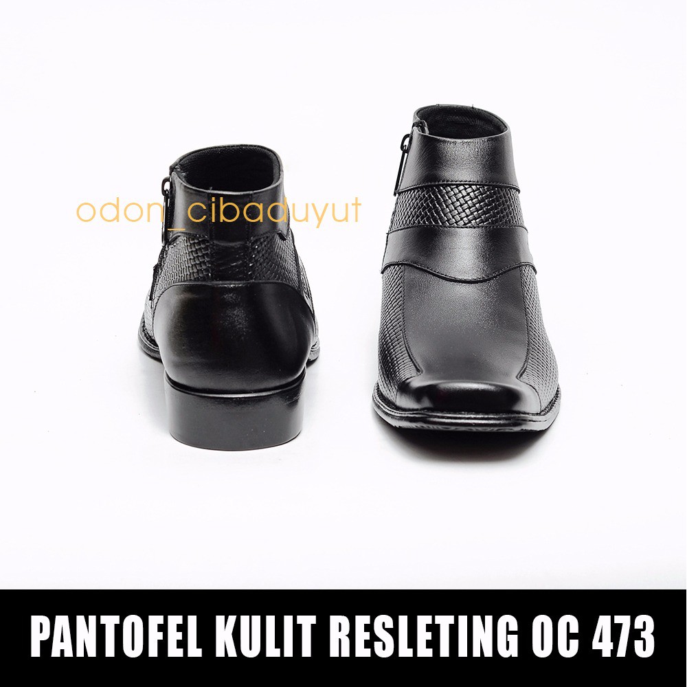 SEPATU PRIA BAHAN KULIT ASLI MERK ODON CIBADUYUT OC 473