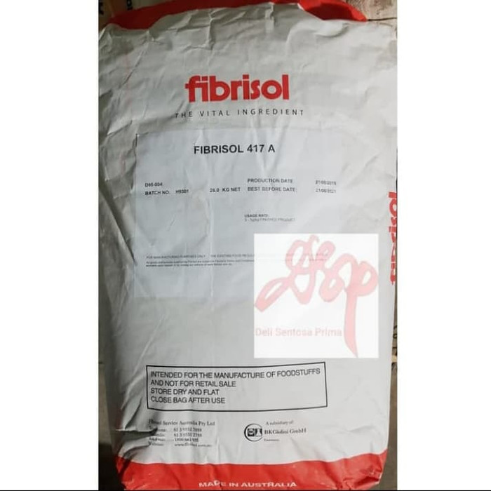 

Terbatas - Fibrisol 417A Pengenyal Bakso Food Grade Ex Australia Sak 25 Kg