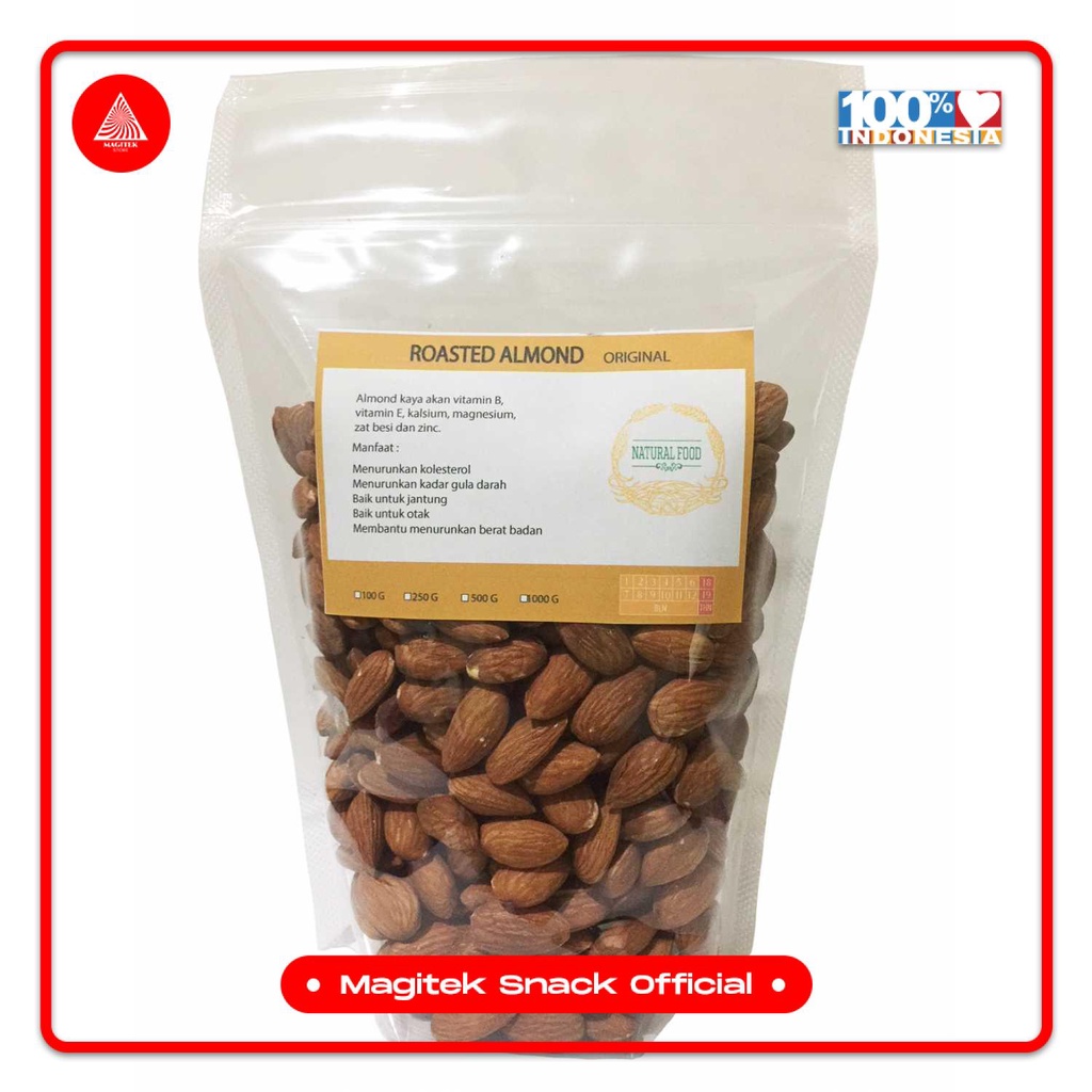 

[SNACK] Almond Panggang- Original [500gr]