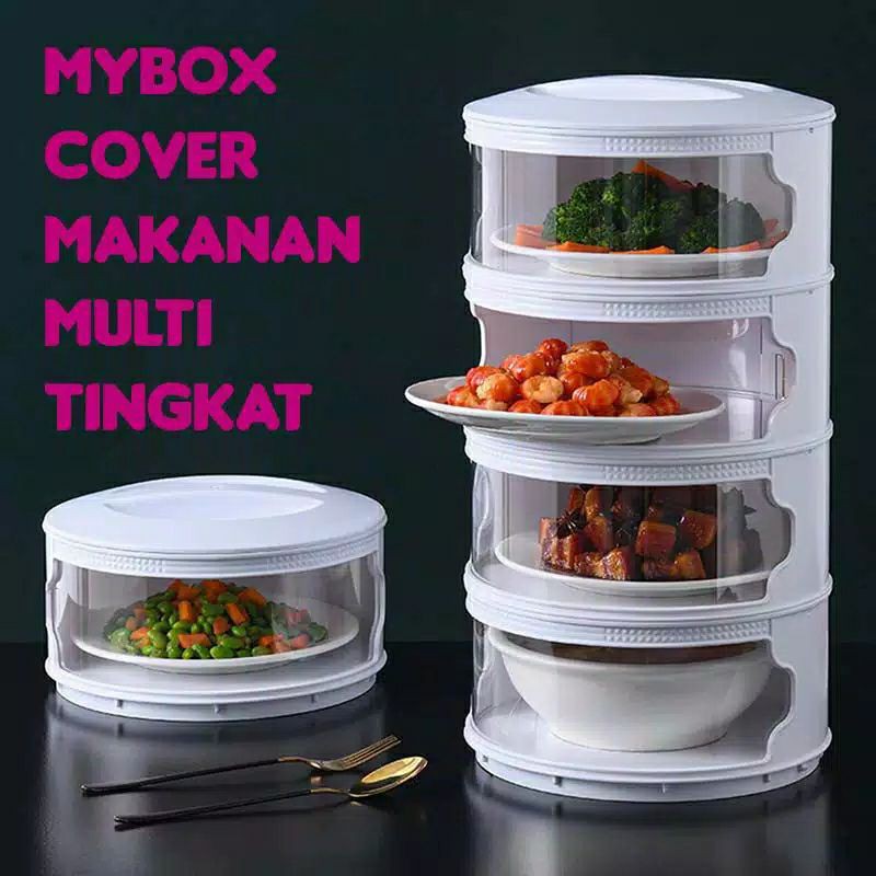 TUDUNG SAJI 4 TINGKAT/RAK PENYIMPANAN MAKANAN 4 SUSUN