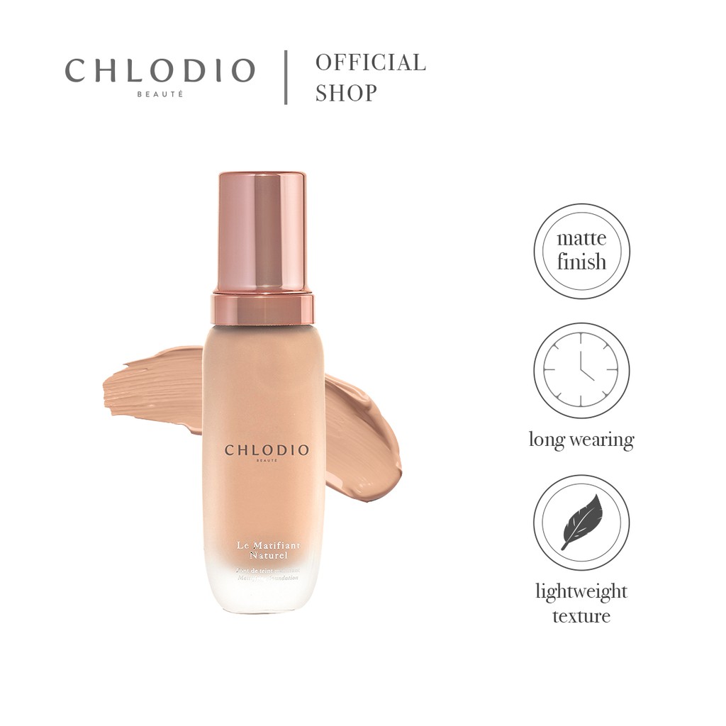 

CHLODIO Le Matifiant Naturel Mattifying Foundation - 02 Olive [50ml]