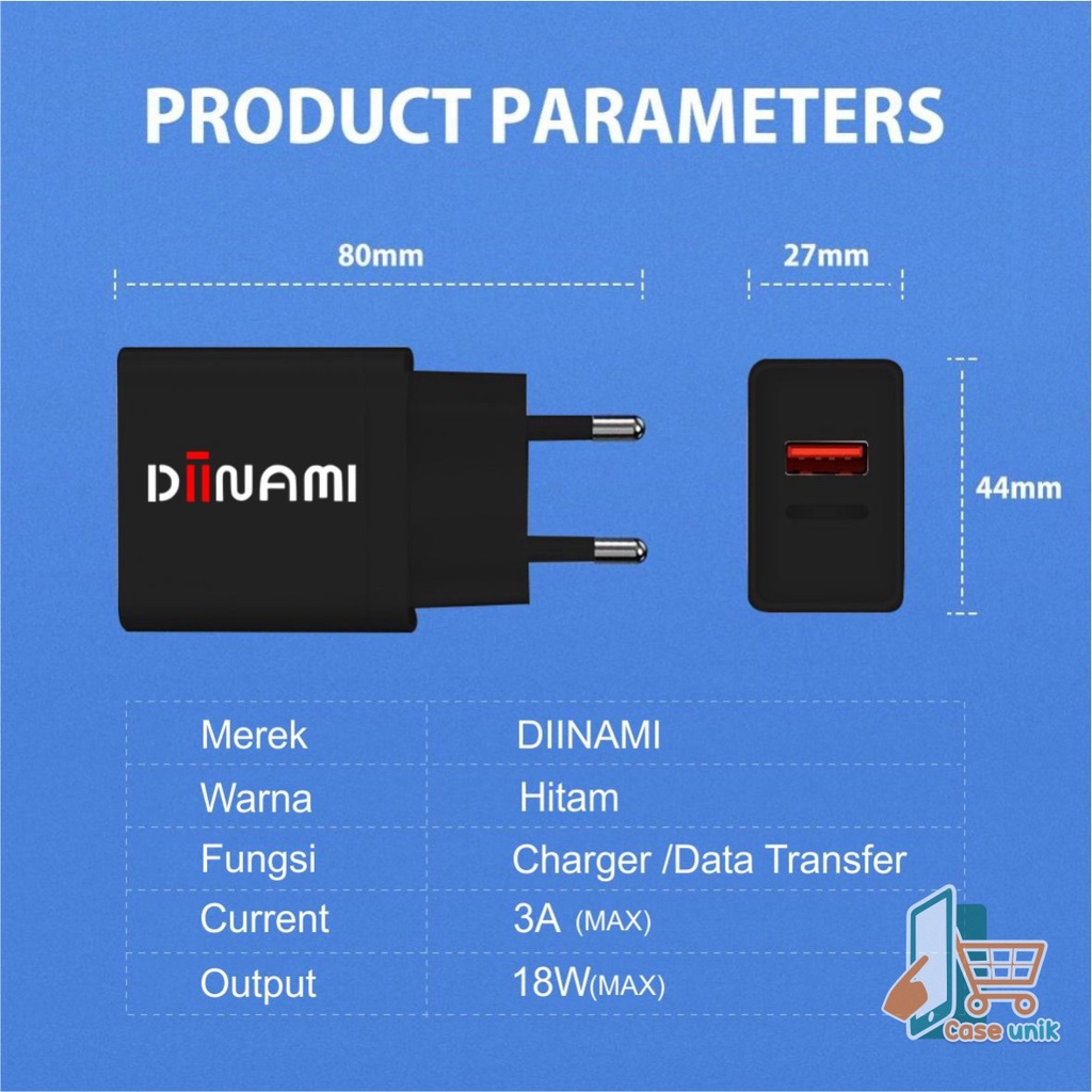 G20 DIINAMI 3A 18W Qualcomm QC3.0 Fast Charger Quick Charger Adaptor Ori GARANSI 1BULAN CS3596