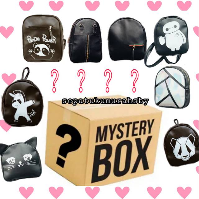 100RB DAPAT 3 TAS MYSTERY BOX TAS RANSEL MINI MOTIF RANDOM
