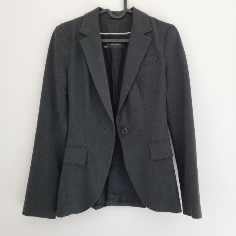 Jual Zara Basic Woman Blazer Wanita - Preloved | Shopee Indonesia