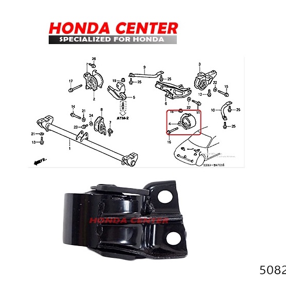 engine mounting gantungan mesin kaki mesin pangkuan mesin kiri city old z 1996 1997 1998 1999 2000 2001 2002