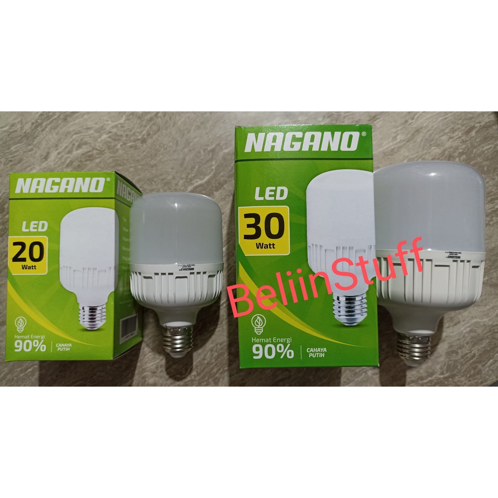 Lampu LED Nagano, Lampu Kapsul LED Hemat Energi 20 Watt, 30 Watt -Cahaya Putih-