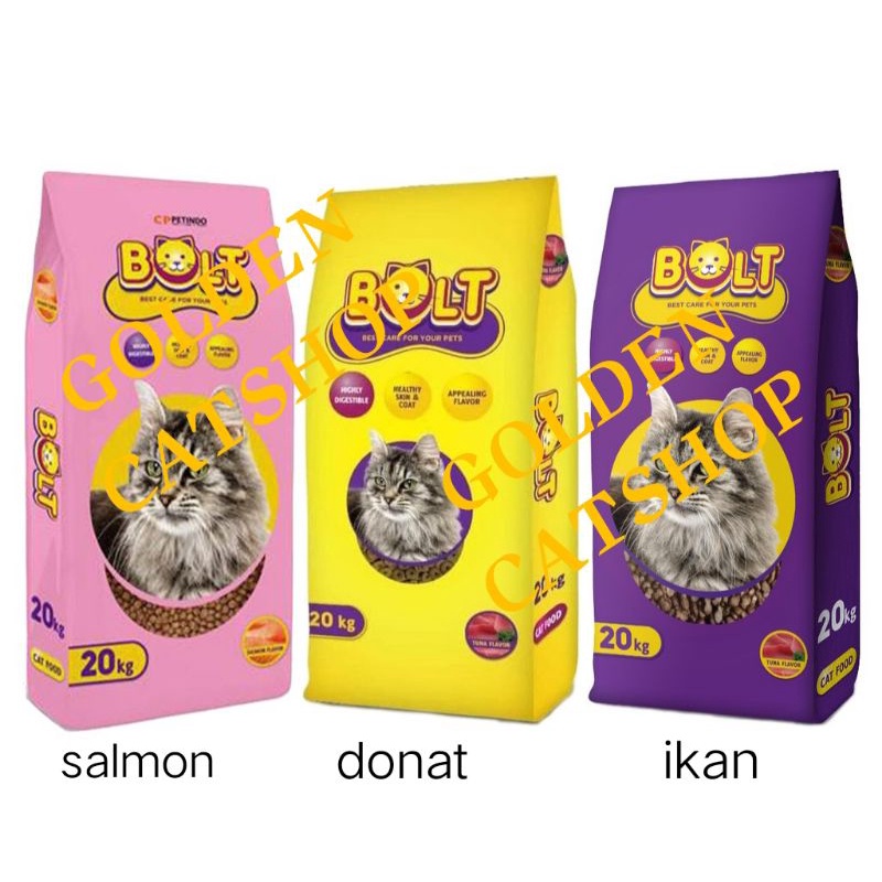BOLT CAT 1KG/ bolt makanan kucing 1kg/dry food
