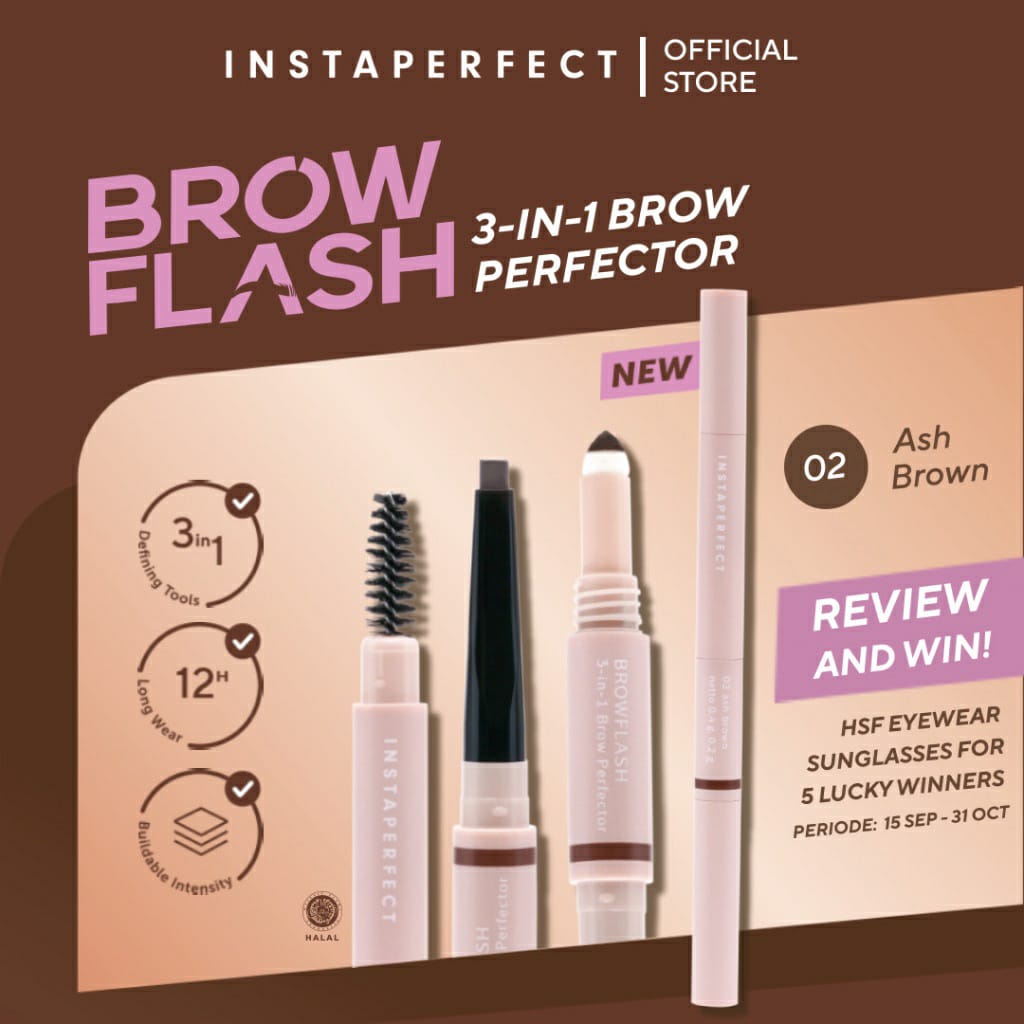 WARDAH Instaperfect Browflash 3 in 1 Brow Perfector