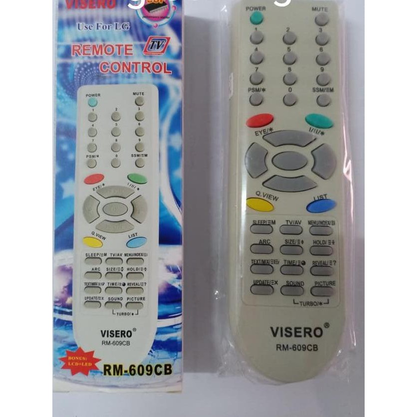 ｀ REMOTE TV, VISERO, RM-609CB UNTUK LG  kekinian ̿.
