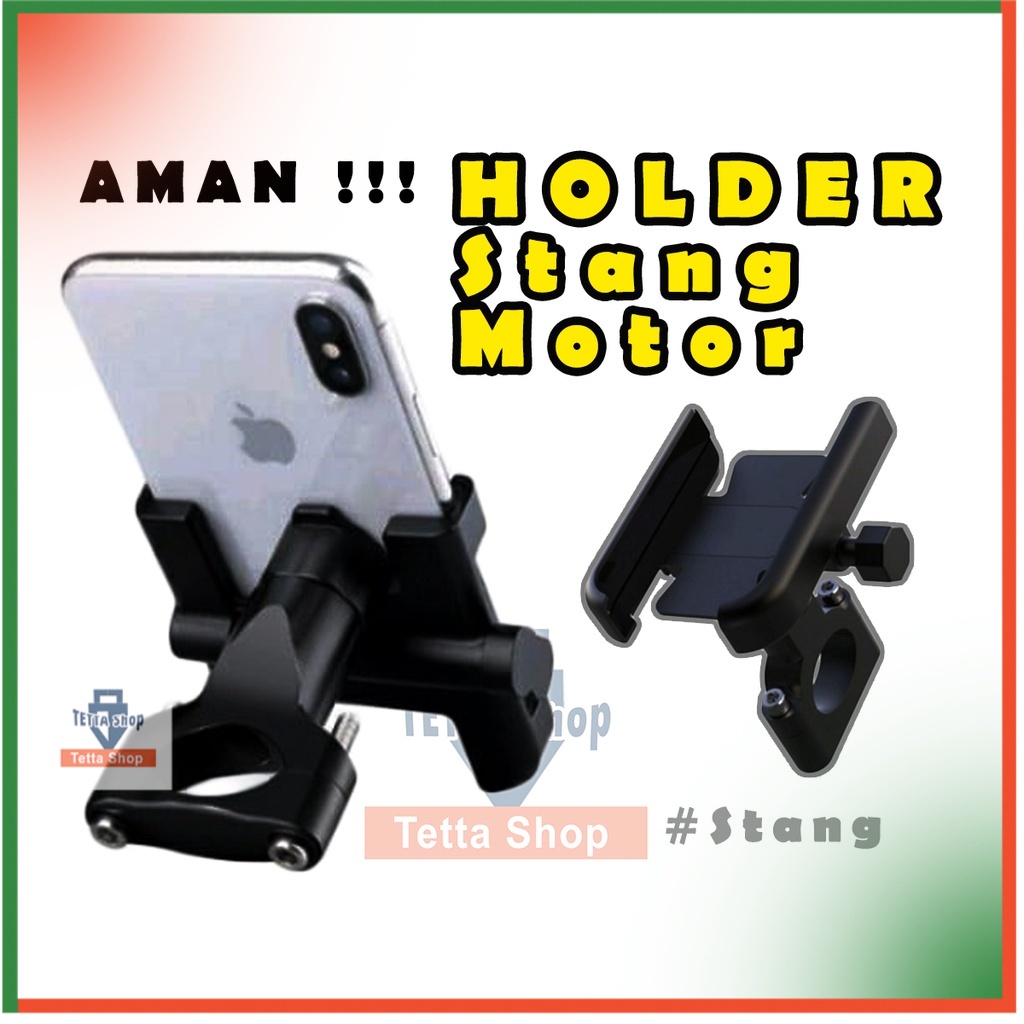 Holder Buat Motor Pasang di Stang I Phone Holder Motor Matic dan Gigi I Holder Sepeda Motor I Ojek Online I Motor Sport Bebek Matic