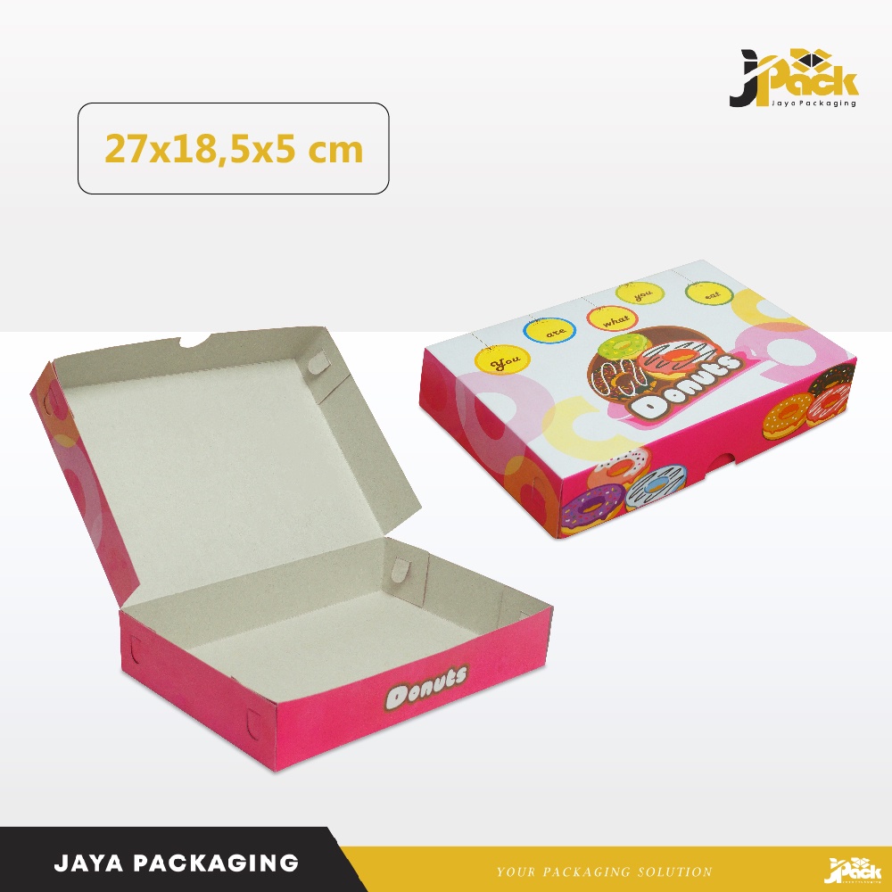 

Box Packing 27x18,5x5 cm (Donut) Kardus/Karton/Duplex