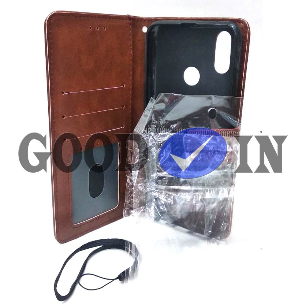 Flip Case - Flip Polos - Case Dompet Kulit Polos - Case REALME 3 PRO