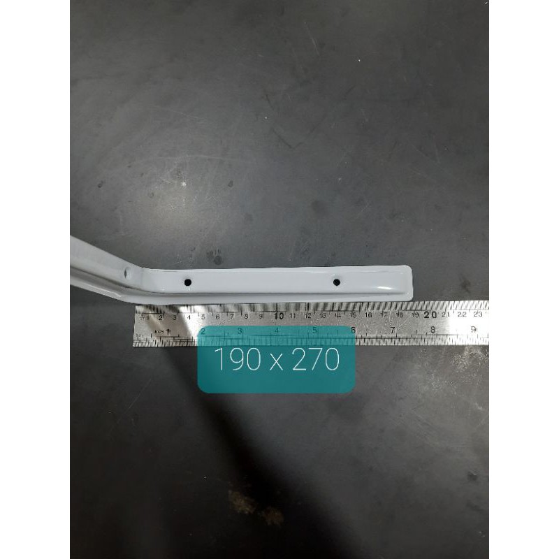 Siku rak L 190 x 270 Putih / Shelf Bracket White Harga per Pcs (F648)