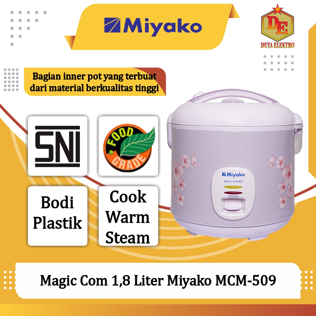 Magic Com 1,8 Liter Miyako MCM 509