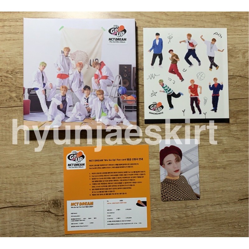 [BOOKED] NCT Dream We Go Up Album Only + Sticker (minus Jeno PC)